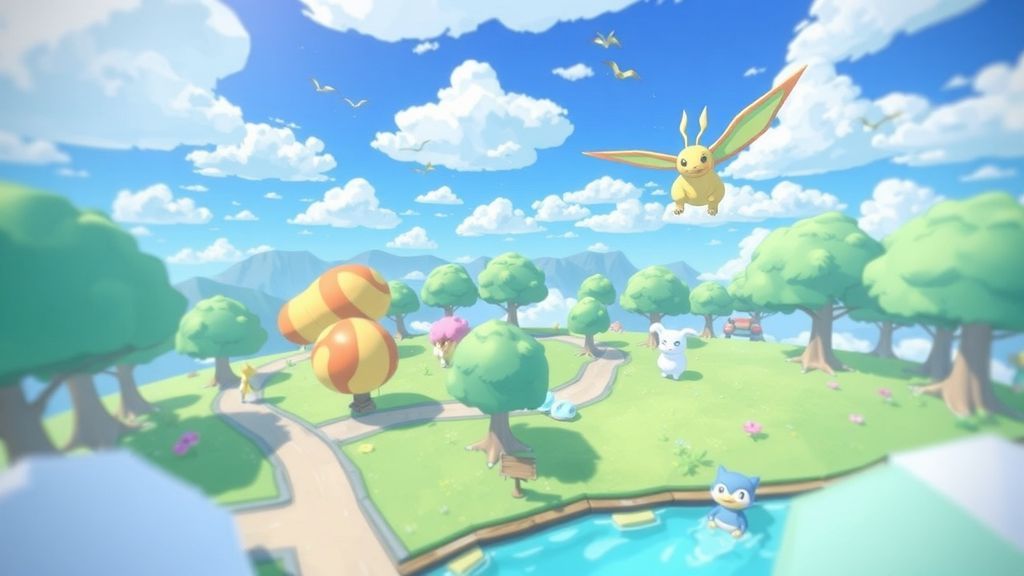 宝可梦波可比亚飞行攻略：百变怪化身迷你快龙，空中自由翱翔！